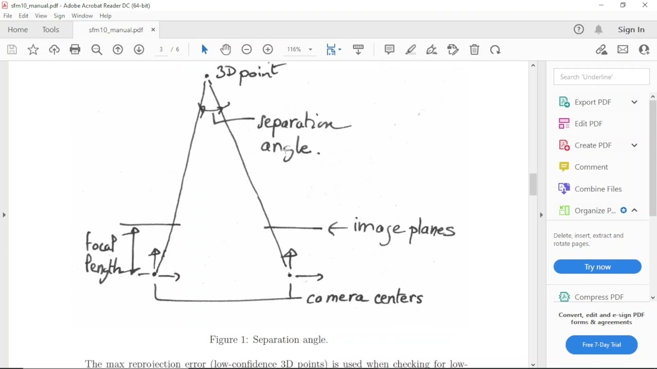 Structure from motion (photogrammetry) software to compute camera poses (sfm10)