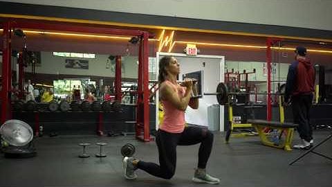 Dumbbell Goblet Dynamic Alternating Lunges