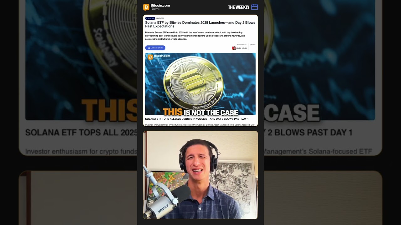 Solana ETF Smashes All Records - YouTube