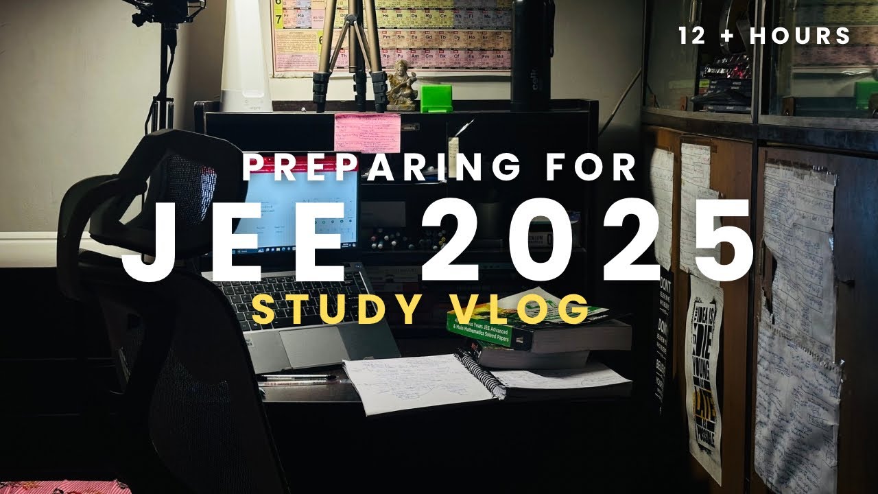 Day in a Life of jee 2025 aspirant📚 || working on goals 🎯|| 12 + hours