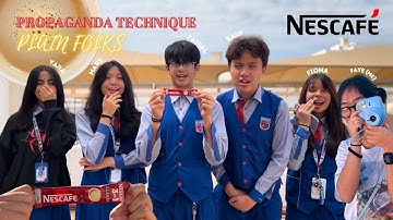 ENGLISH PETA: PROPAGANDA ADVERTISEMENT |  PLAIN FOLKS by Group 1 from GR. 8 MAGSAYSAY