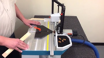 Joining strainer frames with Hoffmann MU 2 Dovetail Routing Machine