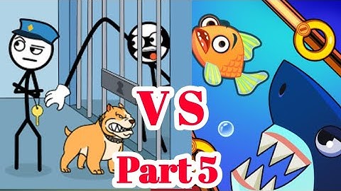 Save the fish vs Thief Puzzle - All Levels - Full Gameplay Walkthrough - Part 5