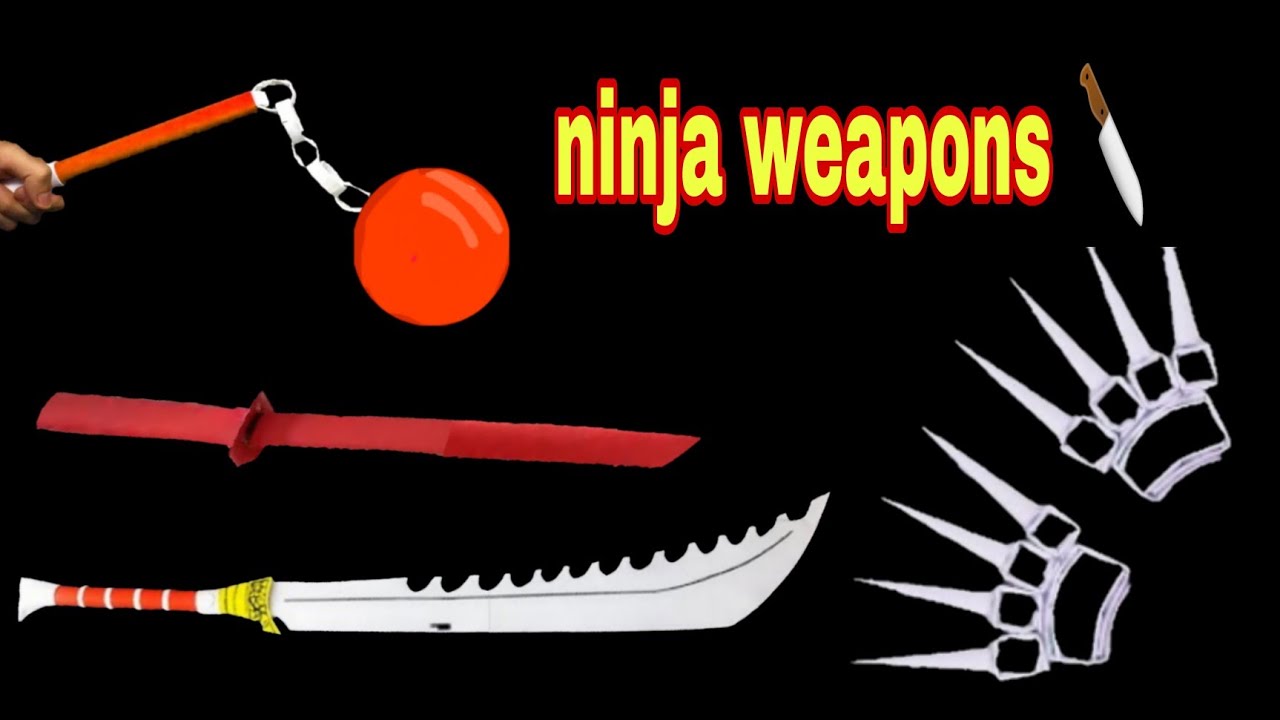 5 Easy Ninja Weapons 5 Paper Shadow Fight 2 Weapons/how to make