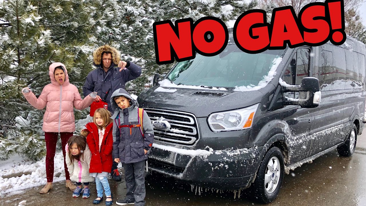 STRANDED IN A SNOWSTORM | ran out of gas - YouTube