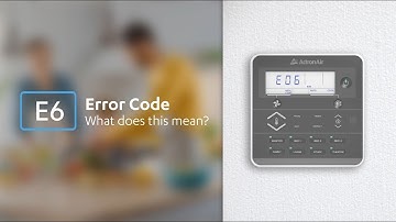 What to do when you have an E6 error code on your ActronAir L-series controller