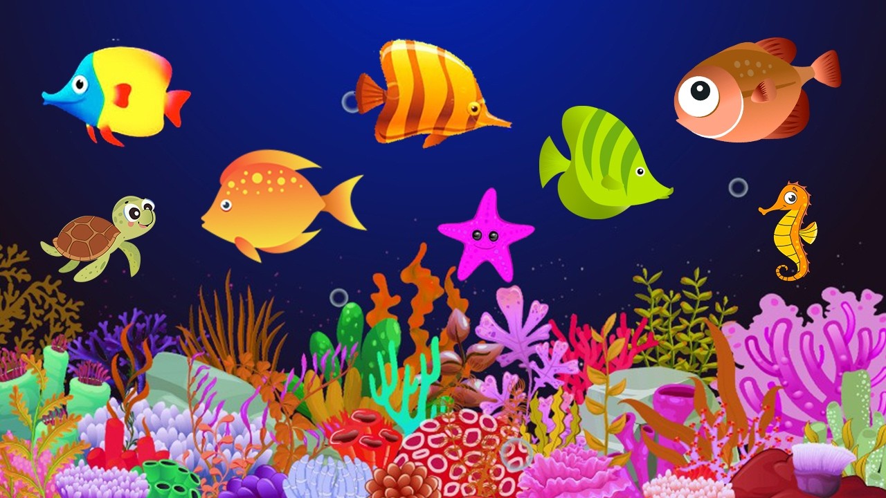 Meditation Music for Baby Sleep 💤 Calming Undersea Fish Animation 🐠💖💦 #lullaby #melody  #475