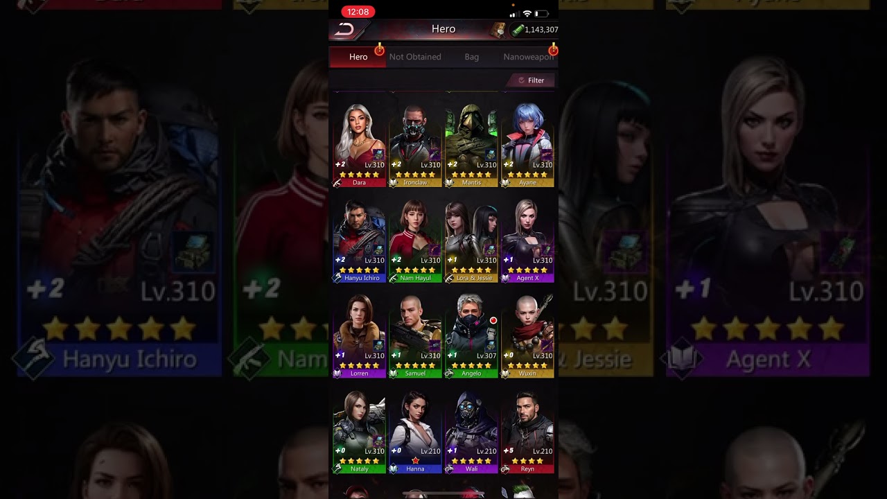 Puzzles and survival - Some characters that take time to get