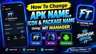 How To Change Apk Name, Icon & Package Name Using MT Manager screenshot 3