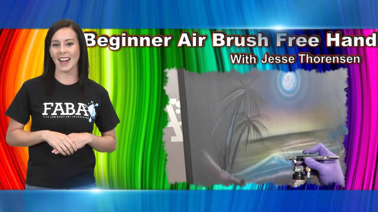 Beginner Airbrush  Free  Hand  by Jesse Thoreson on FabaTV 