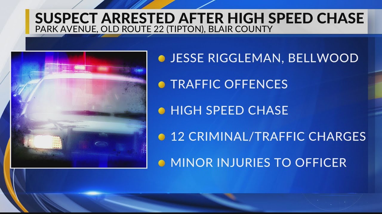 Man arrested after leading police on high speed chase, officer injured ...