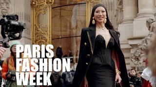 SCHIAPARELLI SHOW l StreetStyle at Paris Fashion Week Winter SS24\/25 l Haute Couture