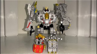 How To Transform And Combine Legacy Volcanicus. Transformers Generations Core Cl Dinobot Combiner