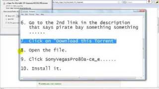 How to get Sony Vegas 8 Pro for FREE (No KeyGens required)