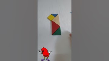 How To Make Number 1 From a Tangram Wooden Puzzle | Tangram Wooden Puzzle se Number 1 Kaise Banaye