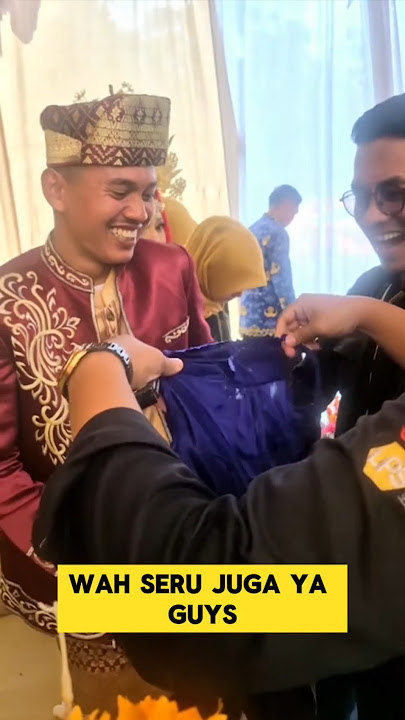 momen lucu ketika pengantin pria dikasih kado nyeleneh bikin ngakak ‼️‼️ #ngakak #lucu #kado #nikah