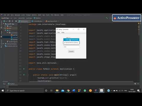 Temperature Converter using JavaFX!!