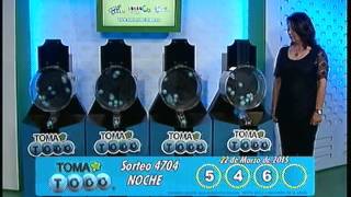 Sorteo Toma Todo # 4704 del 22 de Marzo de 2015. (Noche)