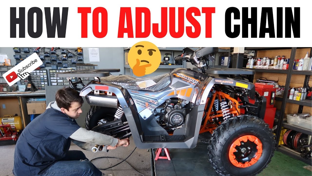 HOW TO ADJUST CHAIN TAOTAO Raptor 200 G200 Bull 200 ATV DEMO - YouTube
