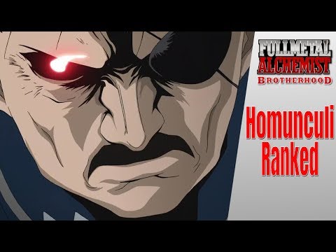 The most powerful Homunculi in Fullmetal Alchemist ranked