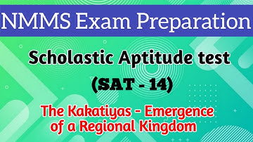 NMMS Exam Preparation |SAT-14 | Class-7 Social Studies-14|Bit Bank (MCQs)|12.The Kakatiyas-Emergence