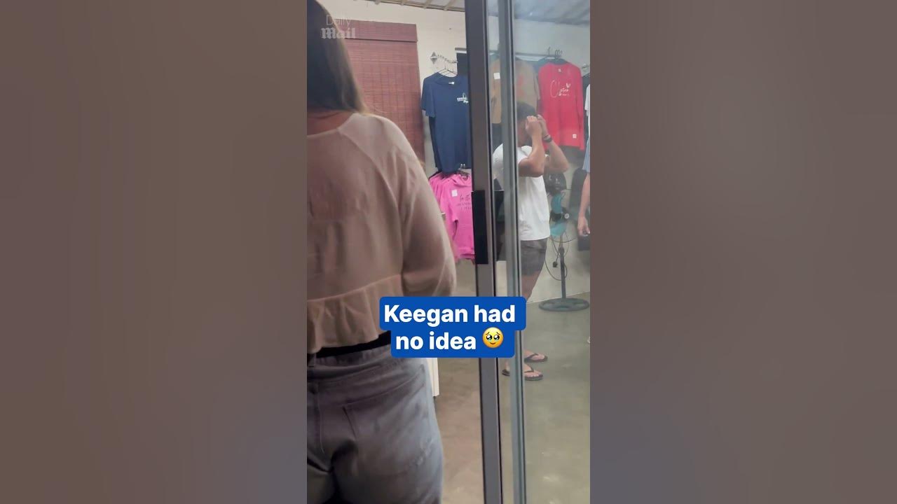 Man has adorable reaction to surprise from girlfriend