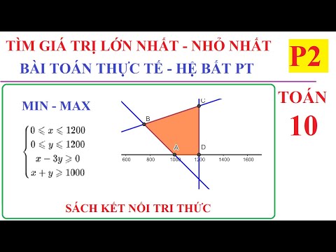 Video TOÁN 10- BÀI TOÁN THỰC TẾ TÌM GIÁ TRỊ LỚN NHẤT NHỎ... - youtube