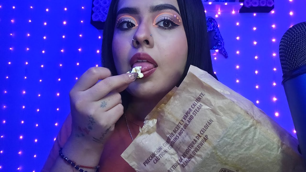 ASMR COMIENDO PALOMITAS 🍿
