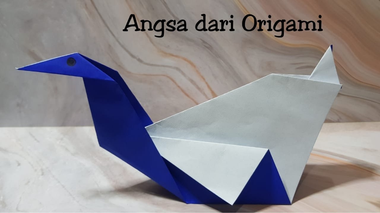 Cara Membuat Angsa Dari Kertas Origami