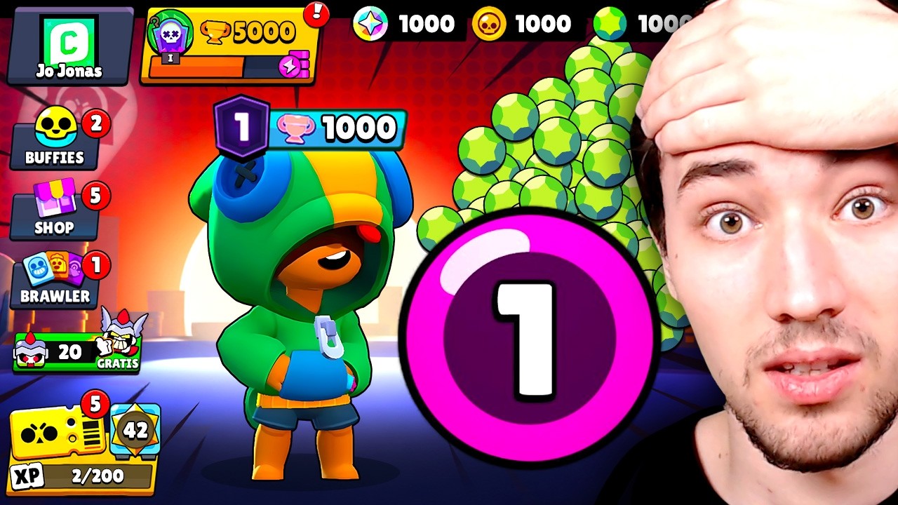 POWER 1 ACCOUNT in Brawl Stars! 😨