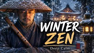 Frost Lantern Temple | Japanese Zen Flute Music for Sleep, Meditation and Deep Calm
