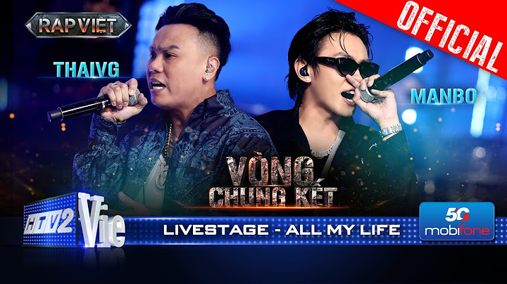 All My Life - Thai VG, MANBO kết hợp cực đỉnh | Rap Việt 2024 [Live Stage]