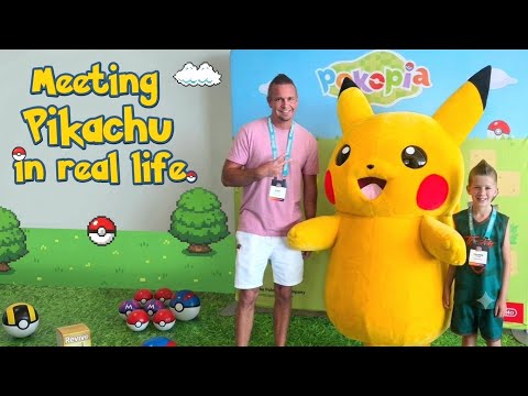 Preston Meets Pikachu in Real Life!!
