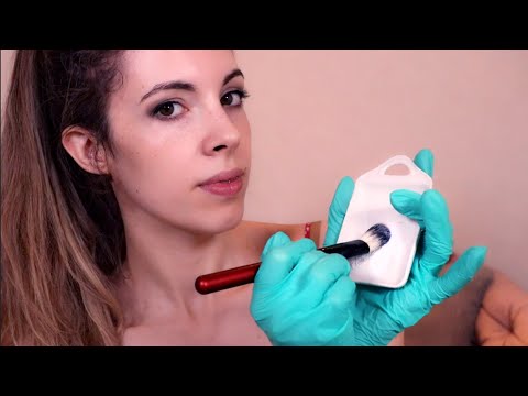 ASMR - Treating Your Sunburn - Face, Neck & Scalp