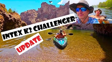 Intex K2 Challenger INFLATABLE KAYAK UPDATE & REVIEW