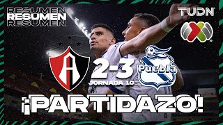 Resumen y goles | Atlas 2-3 Puebla | AP2023-J10 | Liga Mx | TUDN