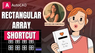 RECTANGULAR ARRAY | Types of Array (Type 3) - AutoCAD Tutorial Autocad Array Command 3 Array Types