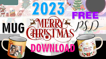 Christmas MUG PSD 2022 FREE DOWNLOAD By Somnath Photography
