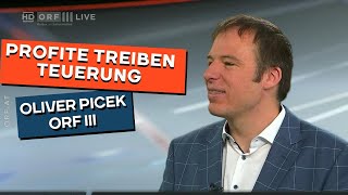 Gewinnverzicht statt Lohnzurückhaltung. Oliver Picek bei ORF III-Aktuell.