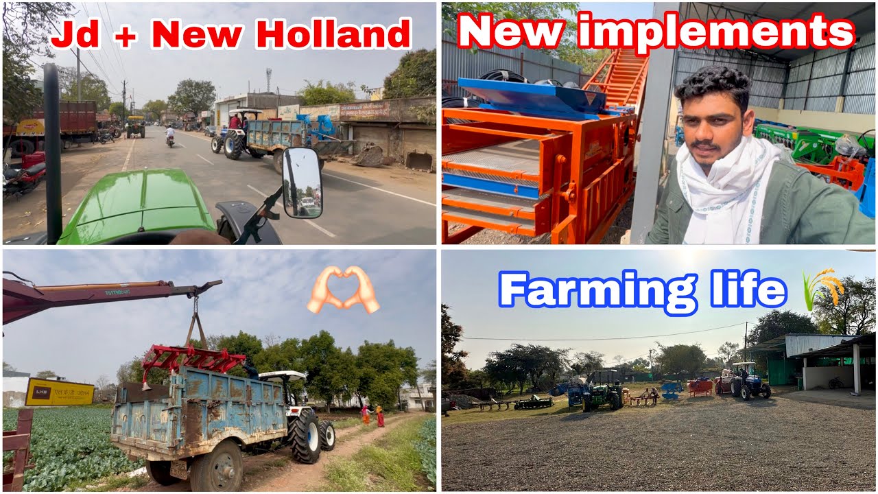 New implements 🔥 !! Jd or New Holland 😎 // farming life 🌾 ! Patel farming