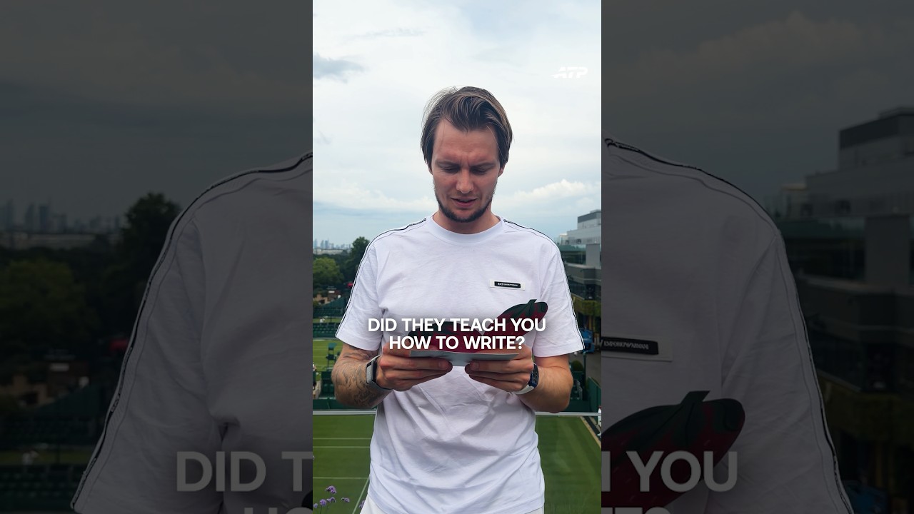 More Wimbledon well wishes & Bublik savages admins handwriting 🥲✍️