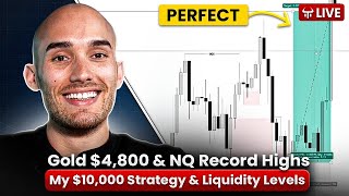🔴 LIVE: Gold $4,800, NQ Record Highs — Key Liquidity Levels To Watch | Marco