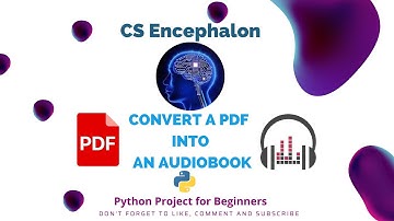 How to make PDF into Audiobook in Python | Python for Beginners | Learn Python Tutorial for beginner