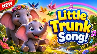 🐘 Little Trunk Song | Cute Baby Elephant Nursery Rhyme | Kids Songs & Baby Rhymes @LittleChampTown 