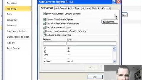 Excel Video 243 Save Frustration and Save Time with AutoCorrect