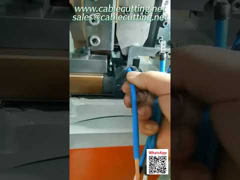 Automatic Wire Cutting and Stripping Machine for Industrial Packaging and Automation