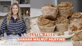 How to Make Light and Fluffy Gluten-Free Banana Walnut Muffins | Alt-Baking Bootcamp | Well+Good