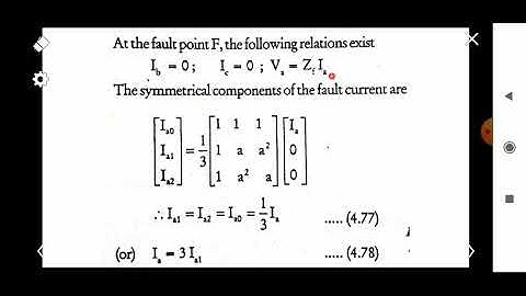 Single Line to Ground Fault on Power System through Impedance | Module 2 | PSA | KTU