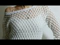 كروشيه غرزة بلوزة جديده وسهله crochet new blouse stitch