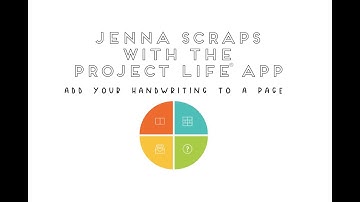 How to add your own handwriting to Project Life App Pages using your Apple Pencil! JENNA SCRAPS